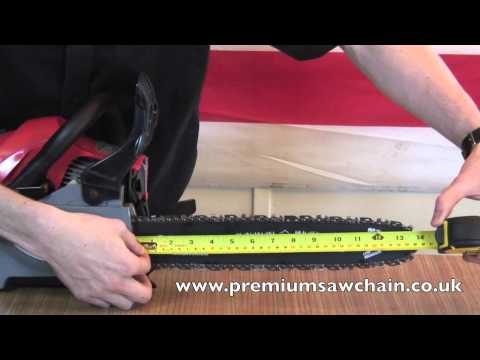 How to measure a chainsaw guide bar
