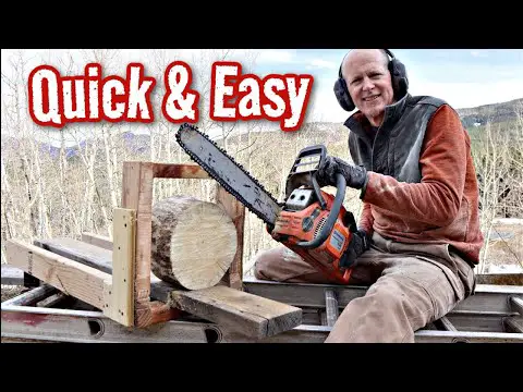 DIY Chainsaw Log Cutting Jig