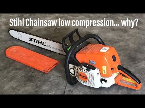 Stihl chainsaw low compression diagnoses and How To