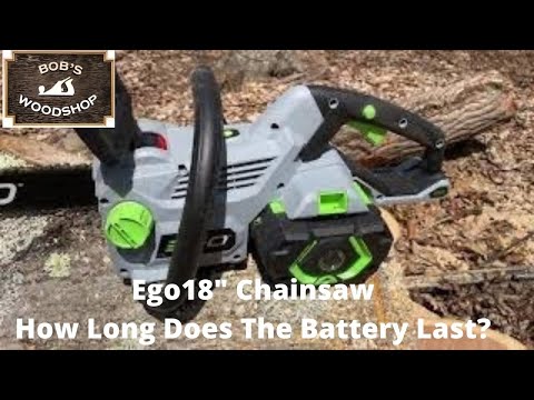 EGO 18&quot; Chainsaw with 56V Battery - How Long Does the Battery Last?