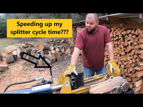 #232 Part #1 Speeding up my log splitter cycle time! Tractor supply log splitter
