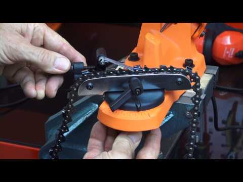 Chainsaw Sharpener - Glen the Go-To Guy's Demo of the TradeTools Electric Chainsaw Sharpener