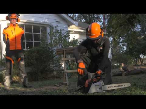 How to use a chainsaw &amp; chainsaw safety tips
