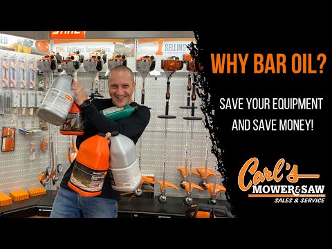 Why Bar Oil? Save your equipment, and save money!