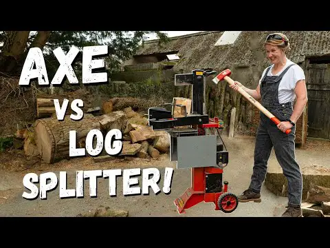 Which Can Split Logs Faster? Axe vs Log Splitter!