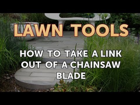 How to Take a Link Out of a Chainsaw Blade