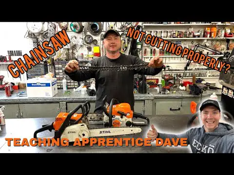 Correct Chainsaw Chain Direction - Teaching Apprentice Dave