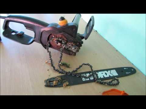 How to put the Chain back on a Worx Electric Chainsaw