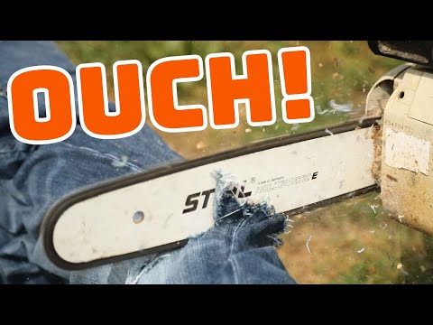 How Do Chainsaw Chaps Protect You From Injury?? WE PUT THEM TO THE TEST! | eReplacementParts.com