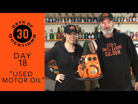 Can I Use Old Dirty Motor Oil As Chain Oil In My Chain Saw? (DAY 18)