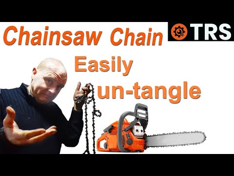 Untangle Chainsaw Chain | Unknot | 'Easy Procedure' (by Craig Kirkman)
