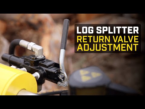 Champion Power Equipment Log Splitter Return Valve Adjustment