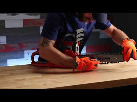 How to Tighten the Chain on a Chainsaw | Husqvarna
