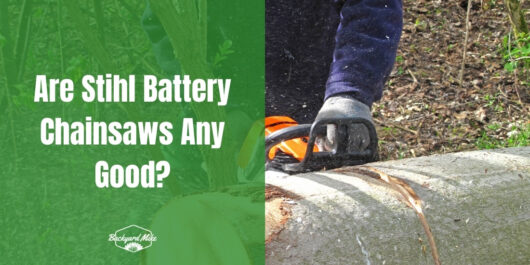 Are Stihl Battery Chainsaws Any Good | Backyard Mike