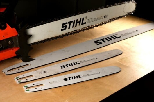different stihl chainsaw bars