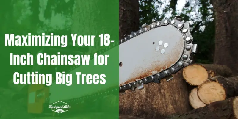how big of a tree can an 18 inch chainsaw cut