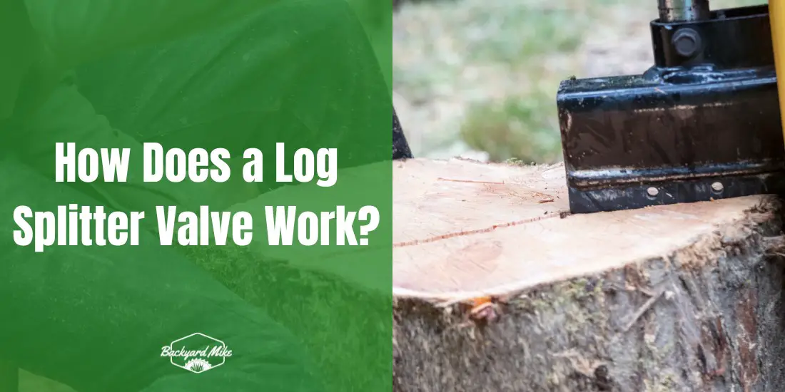 how does a log splitter valve work