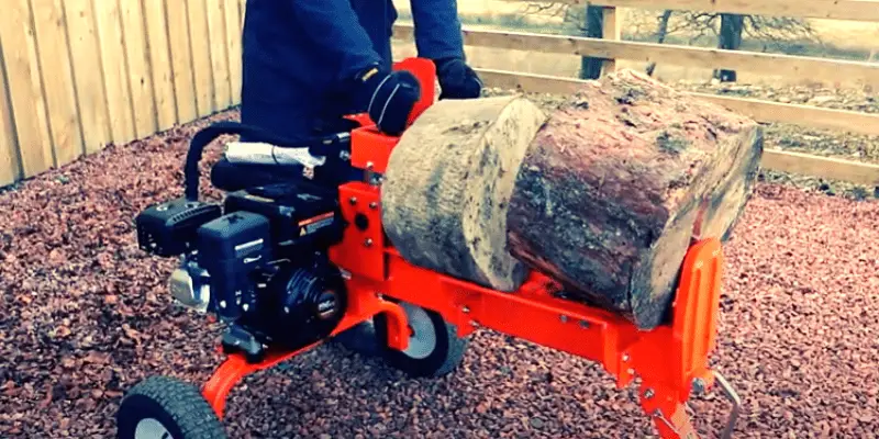 How does a log splitter work backyard mike