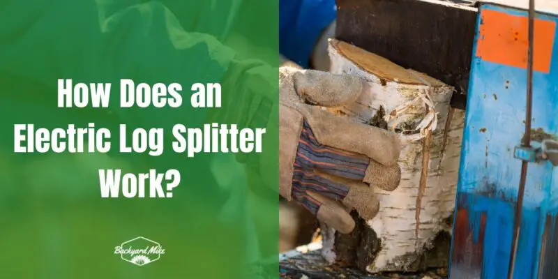 how does an electric log splitter work