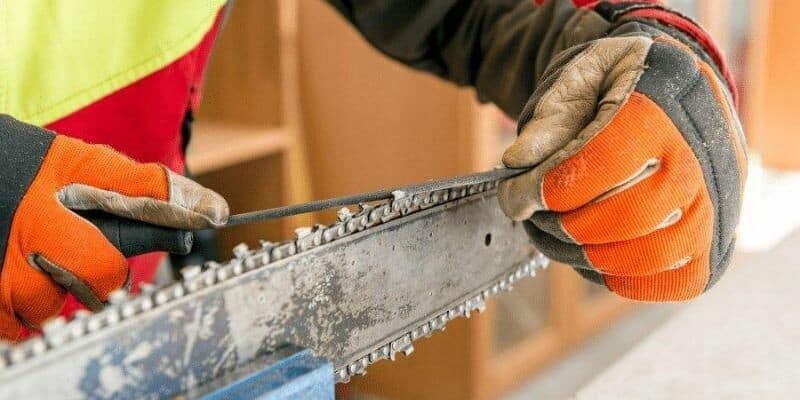 how many times can you sharpen a chainsaw chain