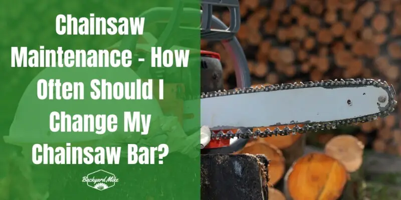 how often should i change my chainsaw bar