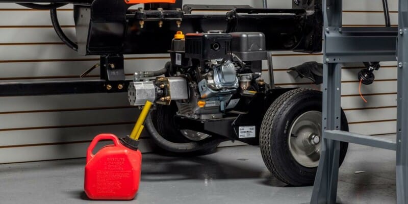 How To Add Hydraulic Fluid To Log Splitter | Backyard Mike