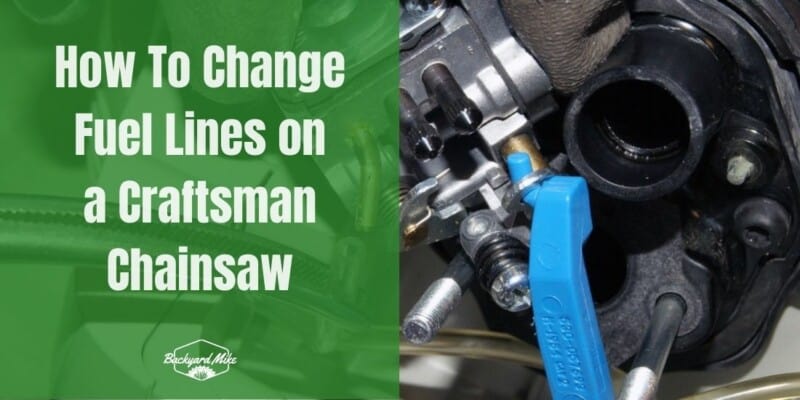 how to change fuel lines craftsman chainsaw