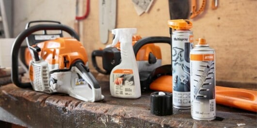 How To Clean Chainsaw Air Filter 3 chainsaw and spray for air filter in table