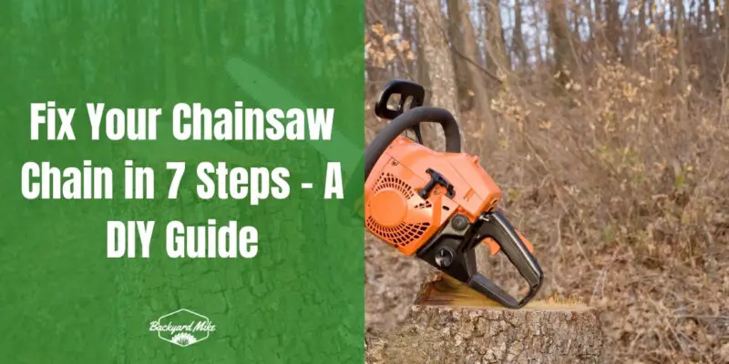 how to fix a chainsaw chain