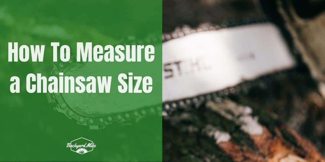 how to measure a chainsaw size