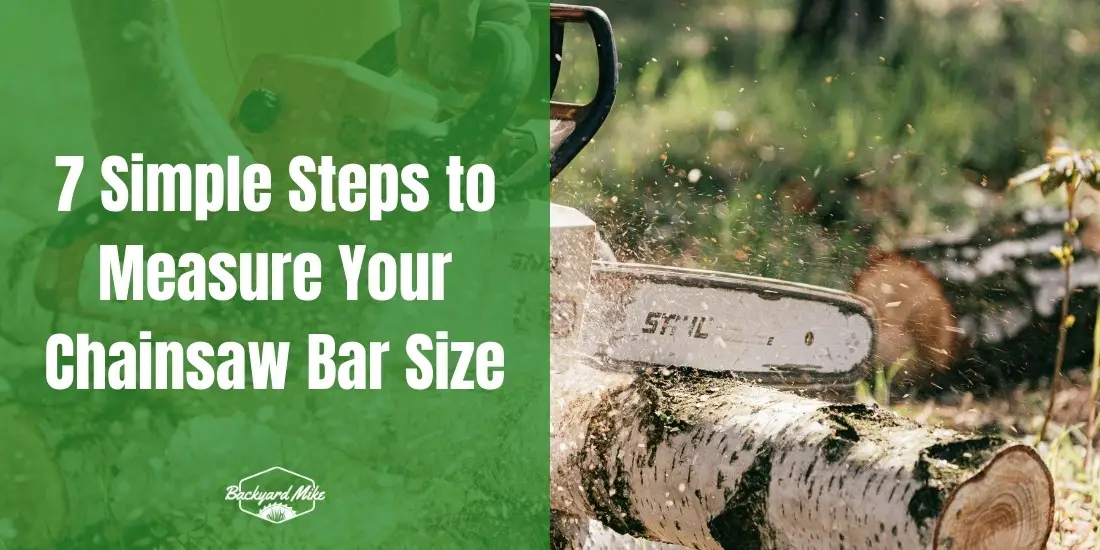 how to measure chainsaw bar size