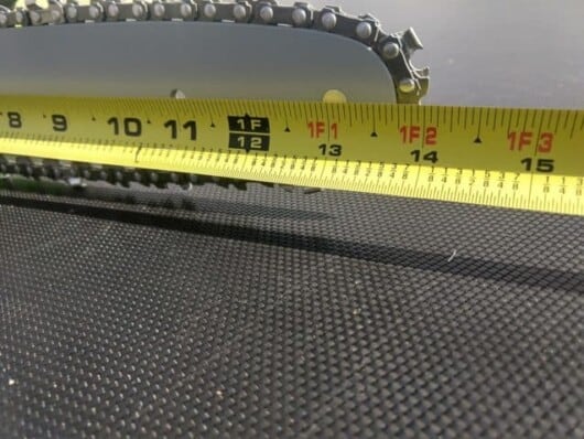 how to measure chainsaw chain