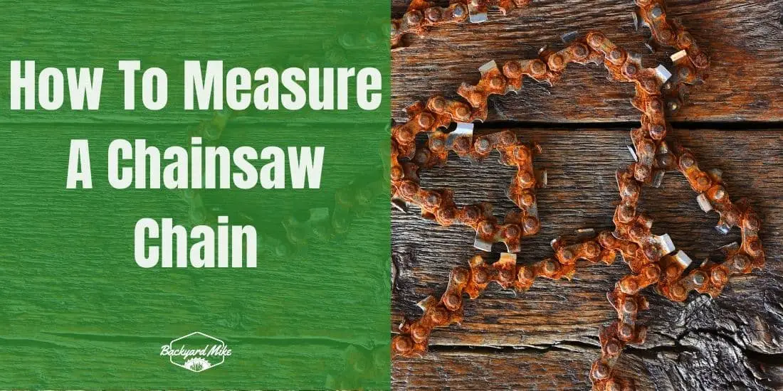 how to measure chainsaw chain