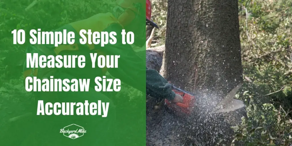 How To Measure Chainsaw Size | Backyard Mike