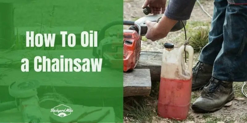 how to oil a chainsaw