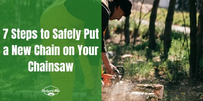how to put a new chain on a chainsaw