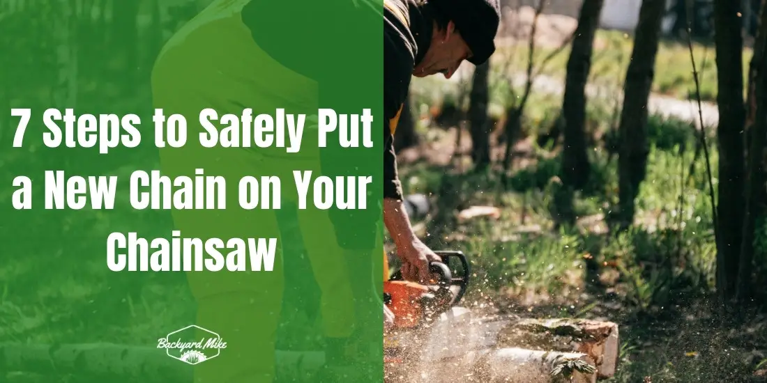 how to put a new chain on a chainsaw