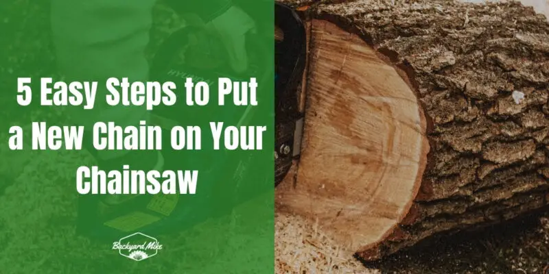 how to put new chain on chainsaw