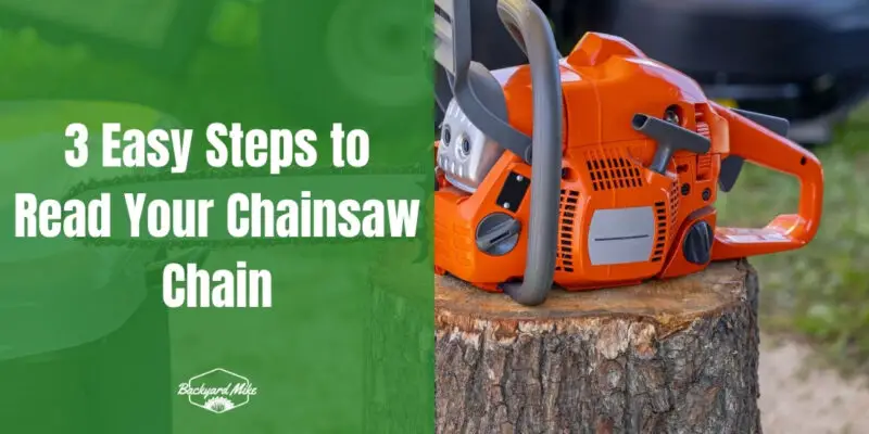 how to read a chainsaw chain