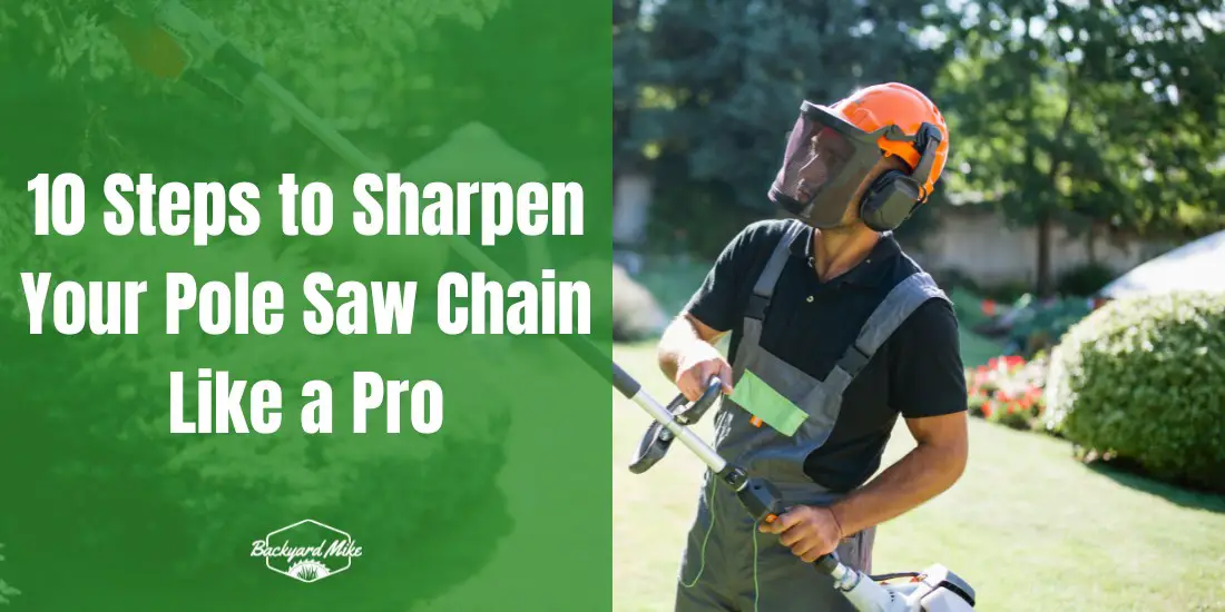 how to sharpen a pole saw chain