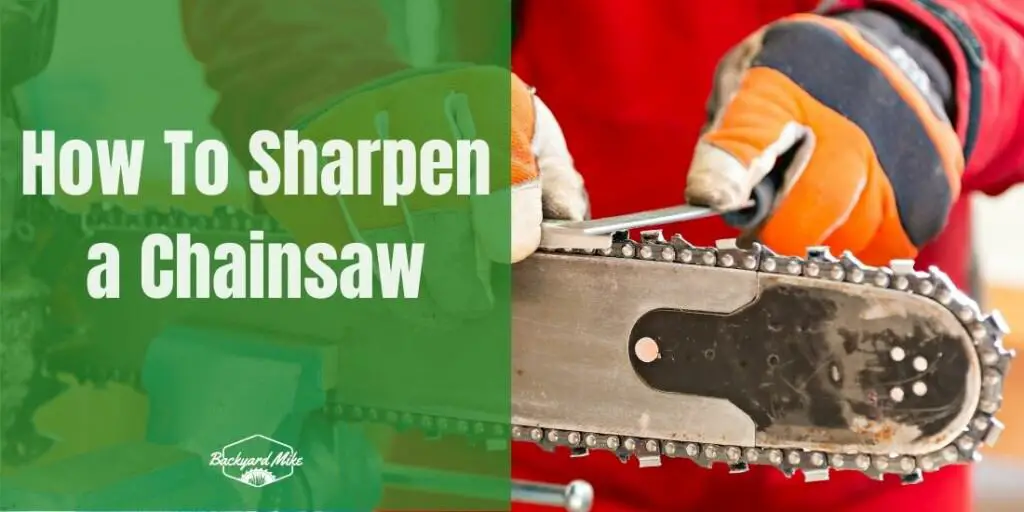 How To Sharpen a Chainsaw Backyard Mike