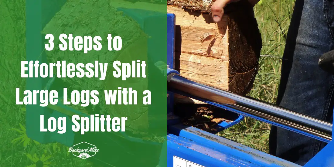 how to split large logs with a log splitter