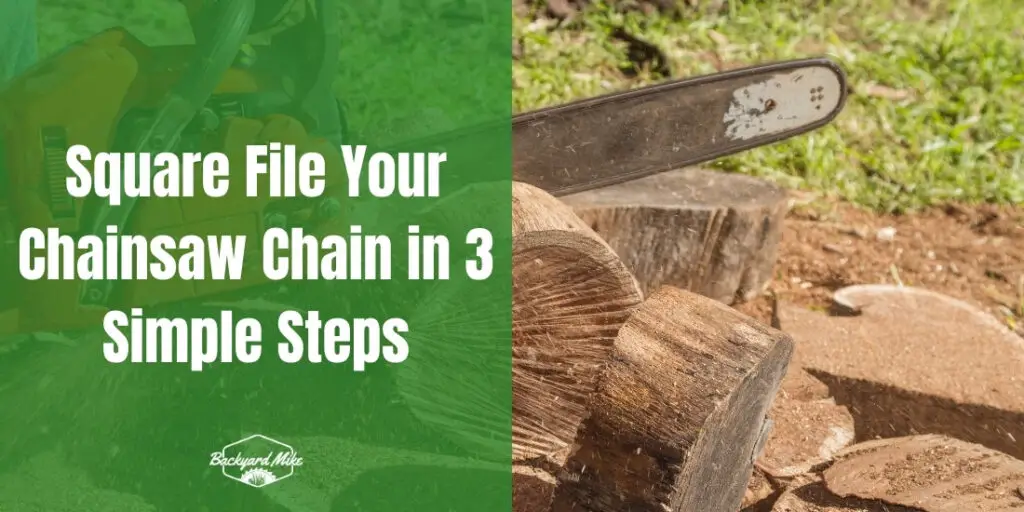 How To Square File Chainsaw Chain | Backyard Mike