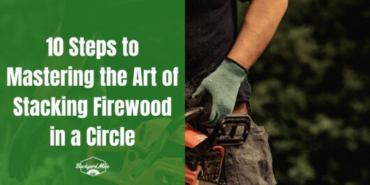 How To Stack Firewood In A Circle | Backyard Mike