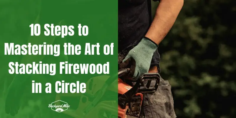how to stack firewood in a circle