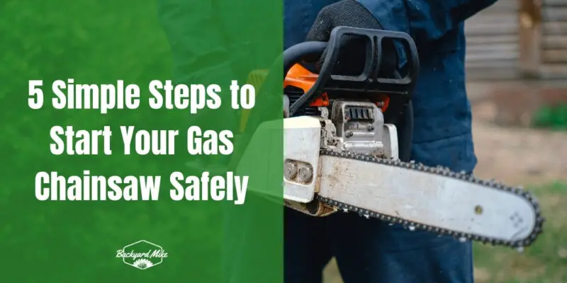 how to start gas chainsaw