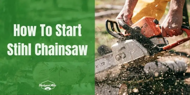 how to start stihl chainsaw