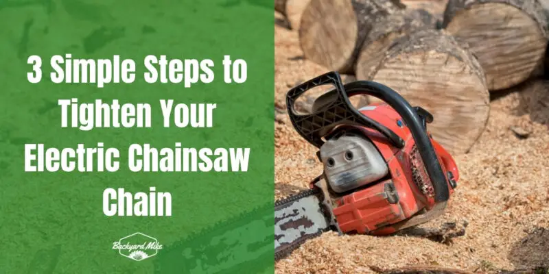 how to tighten chain on electric chainsaw