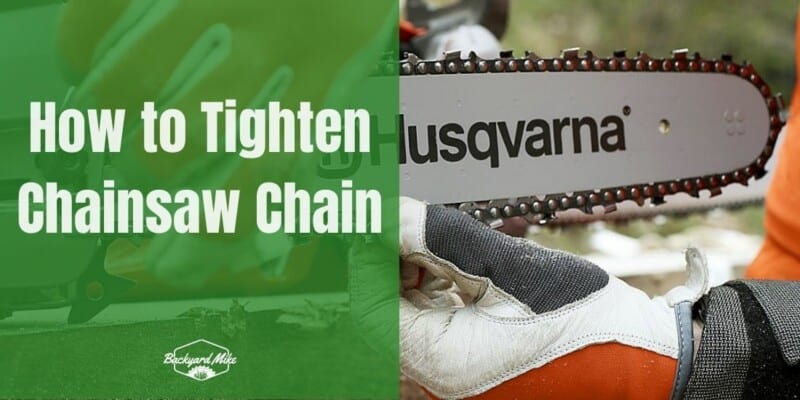 how to tighten chainsaw chain