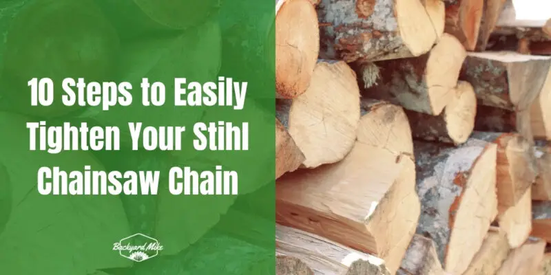 how to tighten stihl chainsaw chain